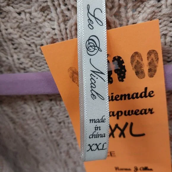 3308 Size XL Leo & Nicole Tan Cardigan Sweater. - Picture 6 of 7